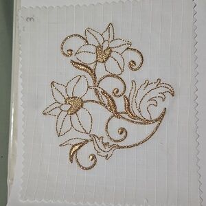 Handmade machine embroidery patch